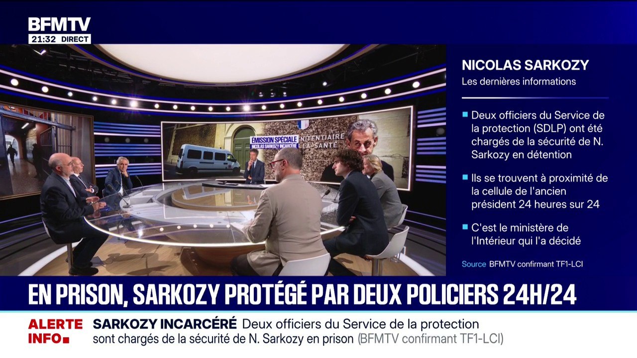 En prison, Nicolas Sarkozy est protégé par deux policiers 24h sur 24
