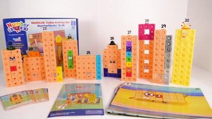 Let's Build Numberblocks 21-30 MathLink Cubes