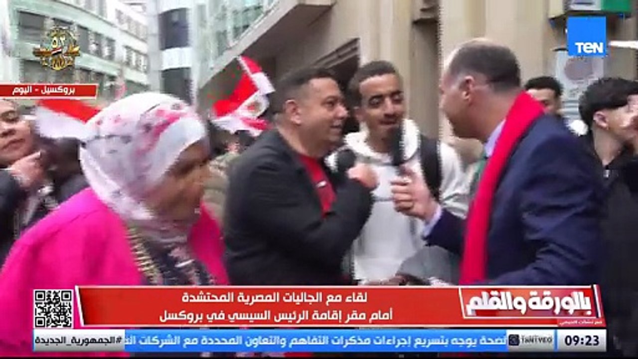 في لحظة مؤثرة.. فلسطيني يعبر عن امتنانه للرئيس السيسي خلال استقباله في بروكسل