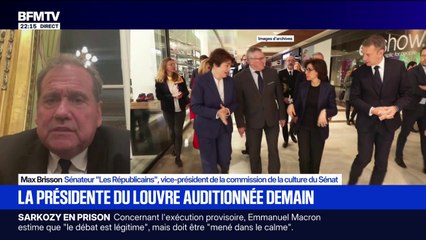 "On va essayer de savoir quelle est la chaîne de responsabilités": Max Brisson, vice-président de la commission de la culture du Sénat, explique le déroulement de l'audition de la présidente du Louvre qui aura lieu ce mercredi