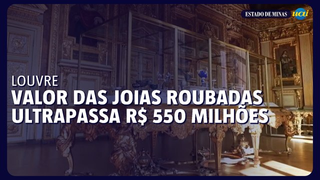 Valor das joias roubadas no Louvre foi estimado em mais de R$ 550 milhões