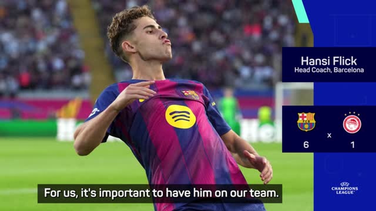 Flick hails hat-trick hero Fermin Lopez