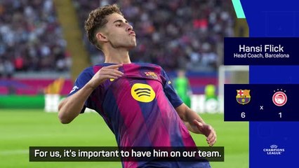 Flick hails hat-trick hero Fermin Lopez