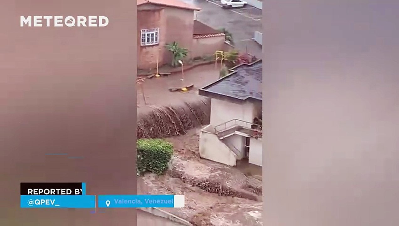 Torrential rains caused catastrophic damage in Valencia, Venezuela