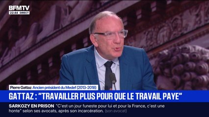 Budget, retraites: Pierre Gattaz, ancien président du Medef, propose "de passer des 37 heures par semaine en moyenne à 40 heures"