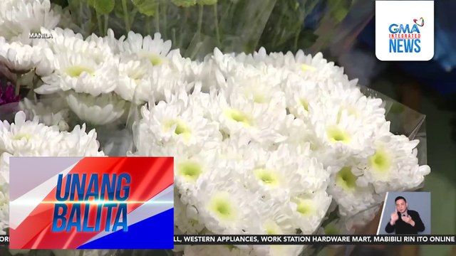Presyo ng mga bulaklak sa Dangwa, inaasahang tataas habang papalapit ang Undas | Unang Balita