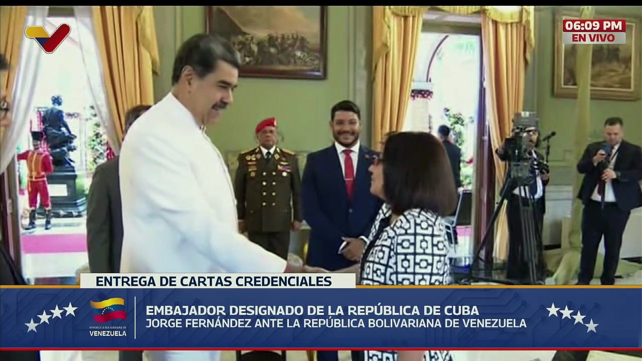 Presidente Nicolás Maduro recibe Cartas Credenciales del embajador designado de Cuba en Venezuela