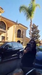 Woman with severe road rage threatens to get a man deported