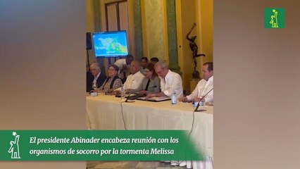 El presidente Abinader encabeza reunión con los organismos de socorro por la tormenta Melissa