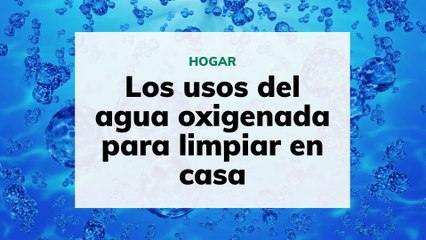 Cómo utilizar el agua oxigenada para limpiar