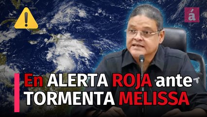 Suspendida la docencia y el COE emite alerta roja ante efectos de la tormenta tropical Melissa