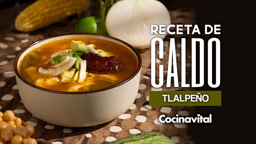 Receta tradicional de caldo tlalpeño, queda delicioso