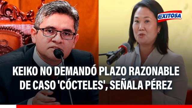 Keiko Fujimori no demandó plazo razonable de caso 'Cócteles' ante el TC, señala fiscal Pérez