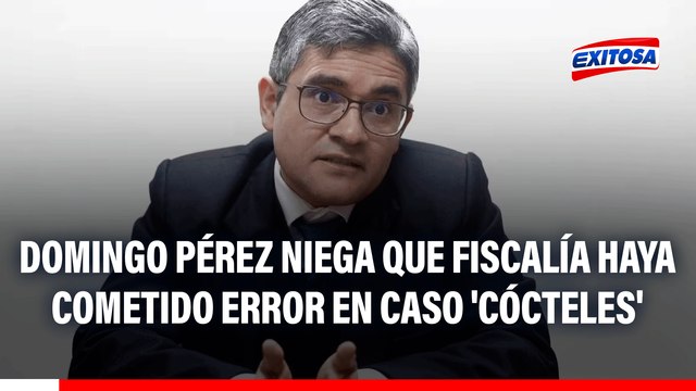 Domingo Pérez niega que Fiscalía haya cometido error en caso 'Cocteles' y proceso contra Keiko