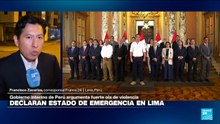 Presidente de Perú declaró 30 días de estado de emergencia en Lima y el área metropolitana