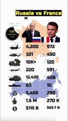 Russia vs France Military Power Comparison 2025 | #shorts #ytshorts #military