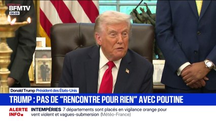 "Je ne veux pas d'une rencontre pour rien": Donald Trump reporte sa rencontre avec Vladimir Poutine