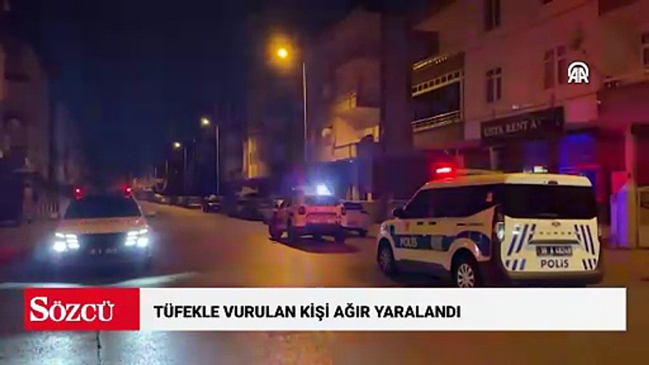 Tüfekle vurulan kişi ağır yaralandı