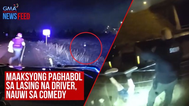 Maaksyong paghabol sa lasing na driver, nauwi sa comedy | GMA Integrated Newsfeed