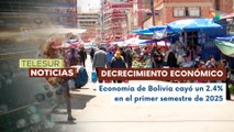 Bolivia enfrenta un decrecimiento económico del 2,4% en el primer semestre del año