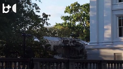 La Maison Blanche démolie : bulldozers en action, début des travaux pour la salle de bal