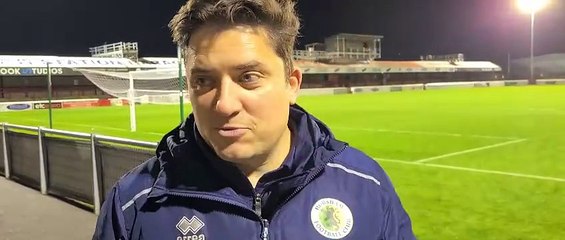 Horsham FC win at Dagenham & Redbridge - manager Dominic Di Paola gives Colin Bowman his verdict