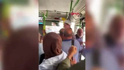 İstanbul'da İETT otobüsünde 'Kart basma' kavgası