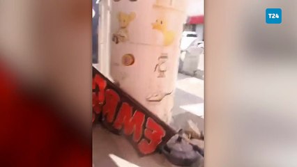 Kahramanmaraş'ta, kontrolsüz yıkım sırasında faciadan kıl payı dönüldü