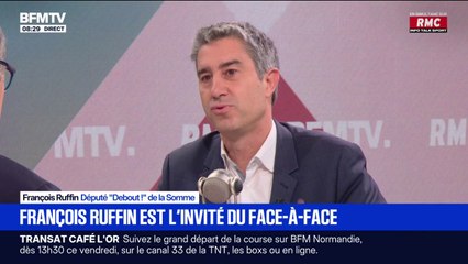 Budget: "Notre pays est entre les mains d'une oligarchie qui est incapable de compromis", déclare François Ruffin, député "Debout!" de la Somme