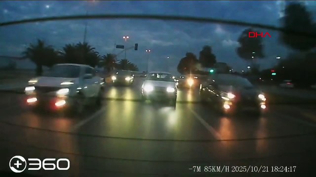 Makas atan otomobil, takla atarak metrelerce sürüklendi!