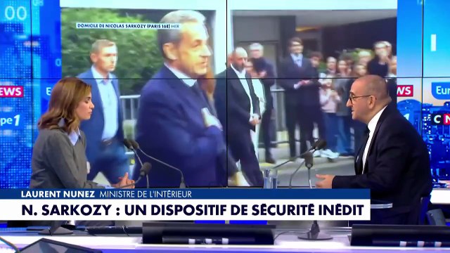 Nicolas Sarkozy incarcéré : les policiers présents dans une cellule voisine «resteront tant que nécessaire» pour sa sécurité, assure Laurent Nuñez