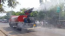 अलवर की हवा में घुल रहा;  दीपावली पर बढ़ा प्रदूषण, निगम ने कराया पानी का छिड़काव
