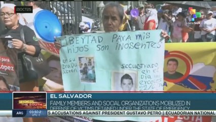 EL SALVADOR l Family members mobilized in defense of victims of the state of emergency
