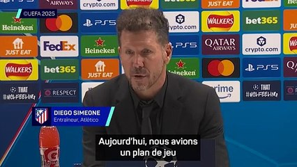 Simeone après la défaite contre Arsenal : "Ils sont meilleurs, en ce moment"