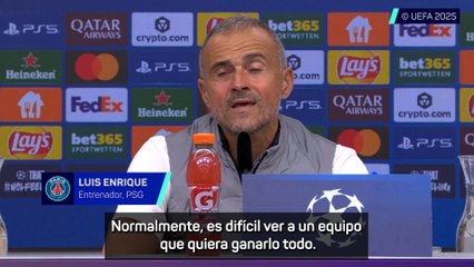 Luis Enrique, ambicioso: "Queremos seguir por el mismo camino, y ganarlo todo"