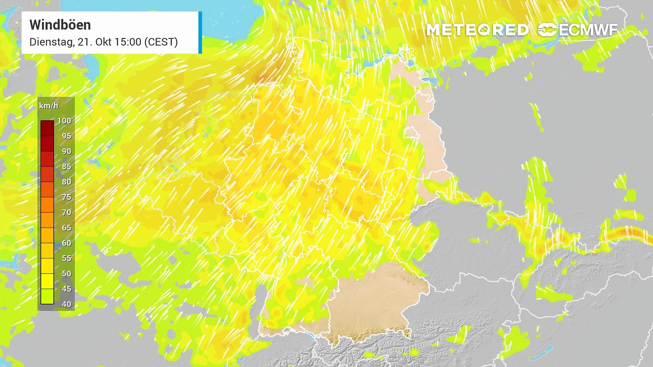 Sturmlage am Donnerstag: Es kommt in Deutschland regional zu Sturm- und Orkanböen!