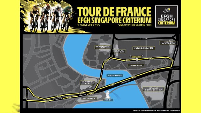 Cyclisme - Tour de France EFGH Singapour Criterium 2025 - Le Critérium de Singapour le 1er et 2 novembre... avec un plateau royal