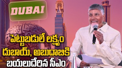 CM Chandrababu UAE Tour : పెట్టుబడుల సాధనకు 3 రోజుల దుబాయ్ టూర్ | Oneindia Telugu
