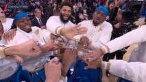 Thunder show off NBA championship rings ahead of opening night