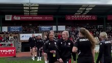 Hartpury alumni who starred in the Women's Rugby World Cup are welcomed by students and staff