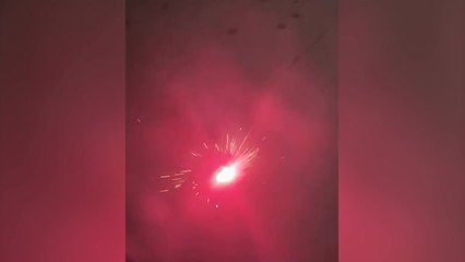 Watch: Anti social fireworks set off across London