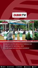 Ribuan Santri Meriahkan Peringatan Hari Santri Nasional 2025 di Kecamatan Waluran Sukabumi