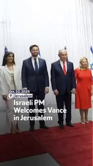 Israeli PM Welcomes Vance in Jerusalem