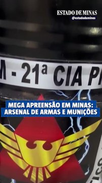 Mega apreensão em Minas: arsenal de armas e munições