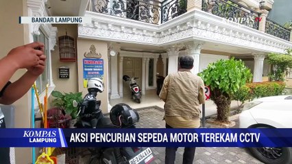 Aksi Pencurian Sepeda Motor Terekam Cctv