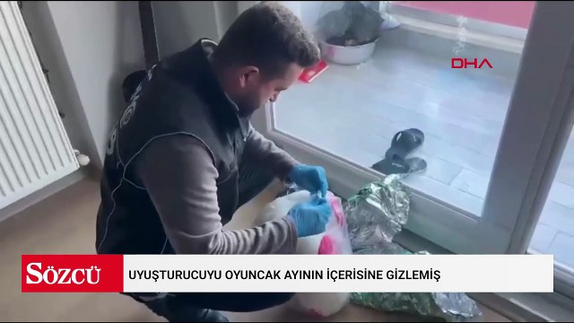Uyuşturucuyu oyuncak ayının içerisine gizlemiş