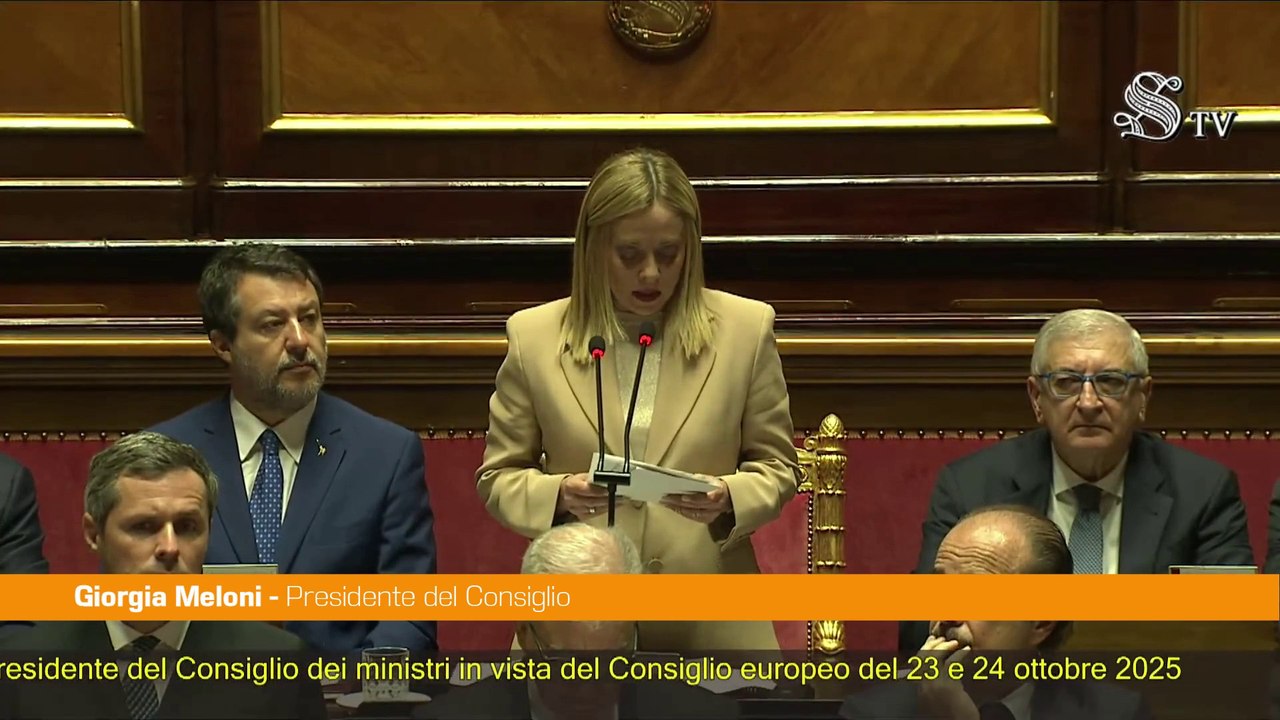 Medio Oriente, Meloni "Prospettiva di pace, ma disinnescare i rischi"