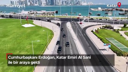 Cumhurbaşkanı Erdoğan, Katar Emiri Al Sani ile bir araya geldi