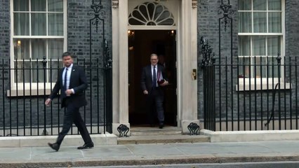PM departs Downing Street ahead of PMQs