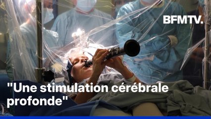 Atteinte de la maladie de Parkinson, une patiente joue de la clarinette durant son opération à crâne ouvert